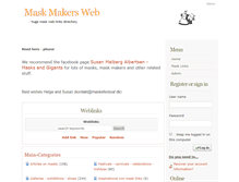 Tablet Screenshot of maskmakersweb.org